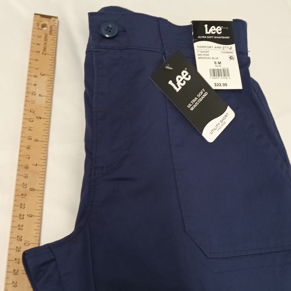 NWT Lee ultra soft waistband mid-rise short women's Sz 8 (medium) New - Picture 8 of 12
